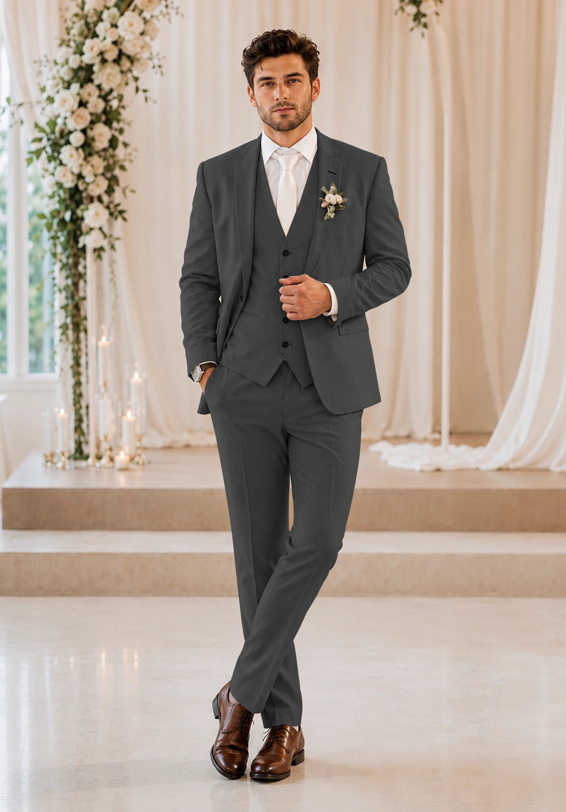 Men's dark grey Suit