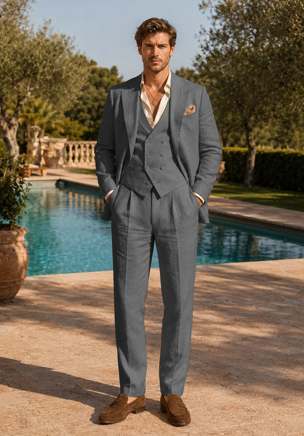 Men's dark grey Suit