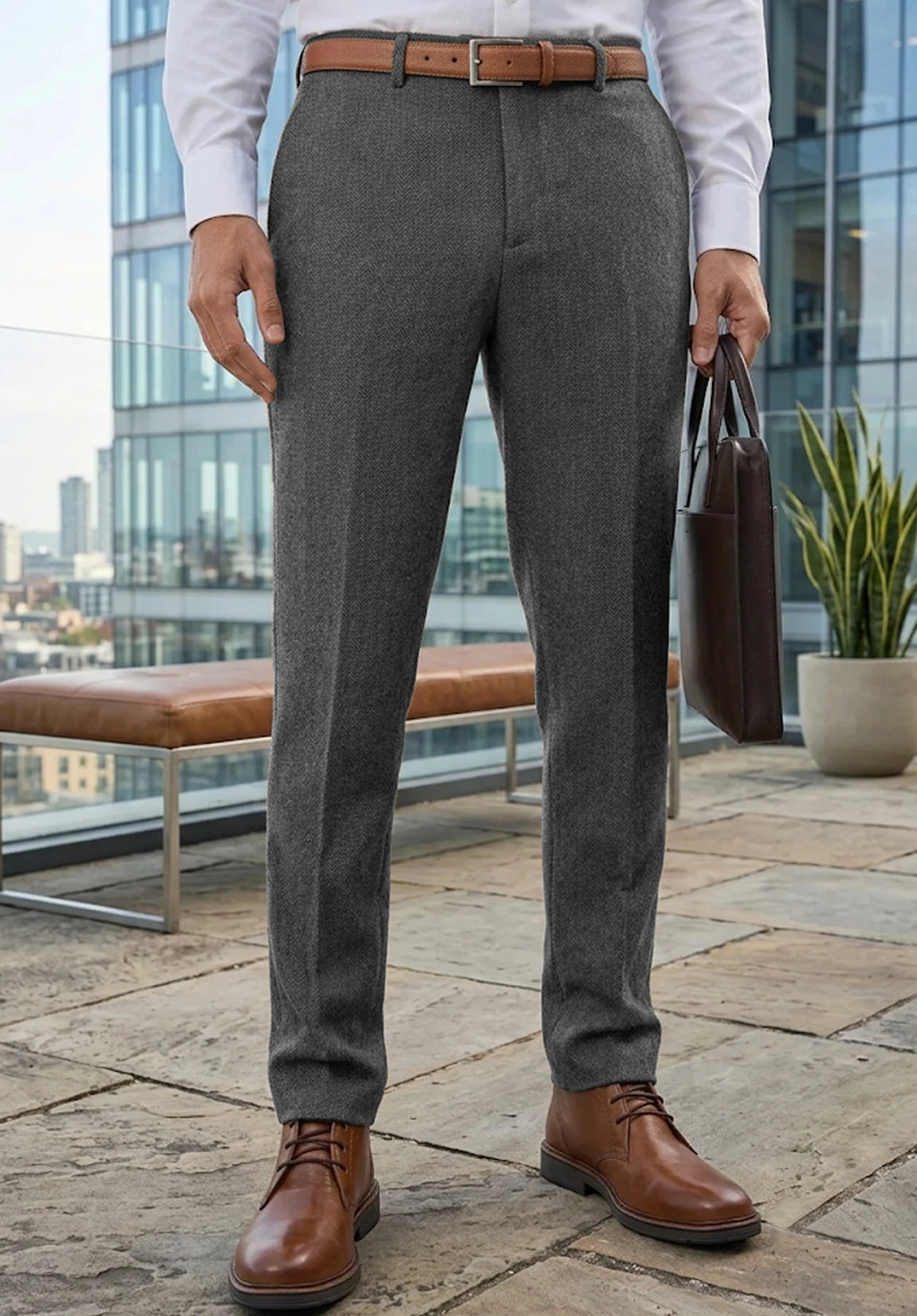 Men's dark gray pants
