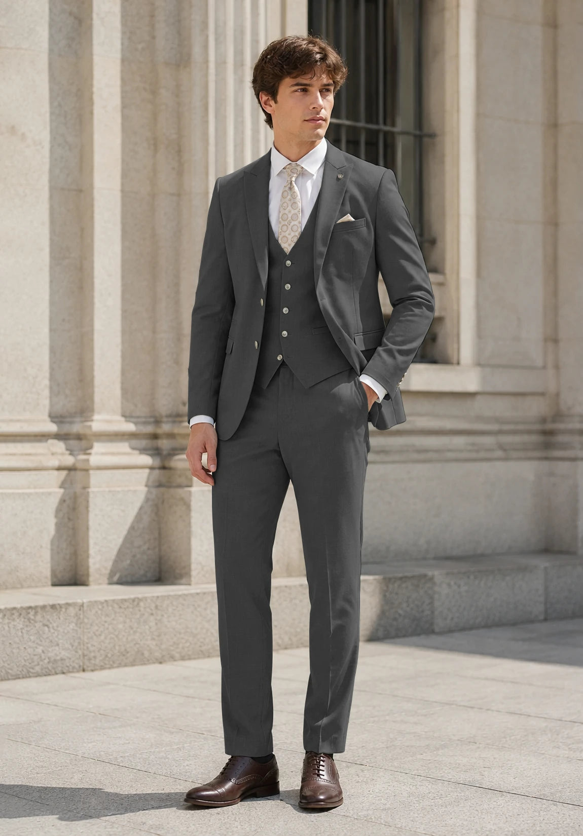 Men's dark grey Suit
