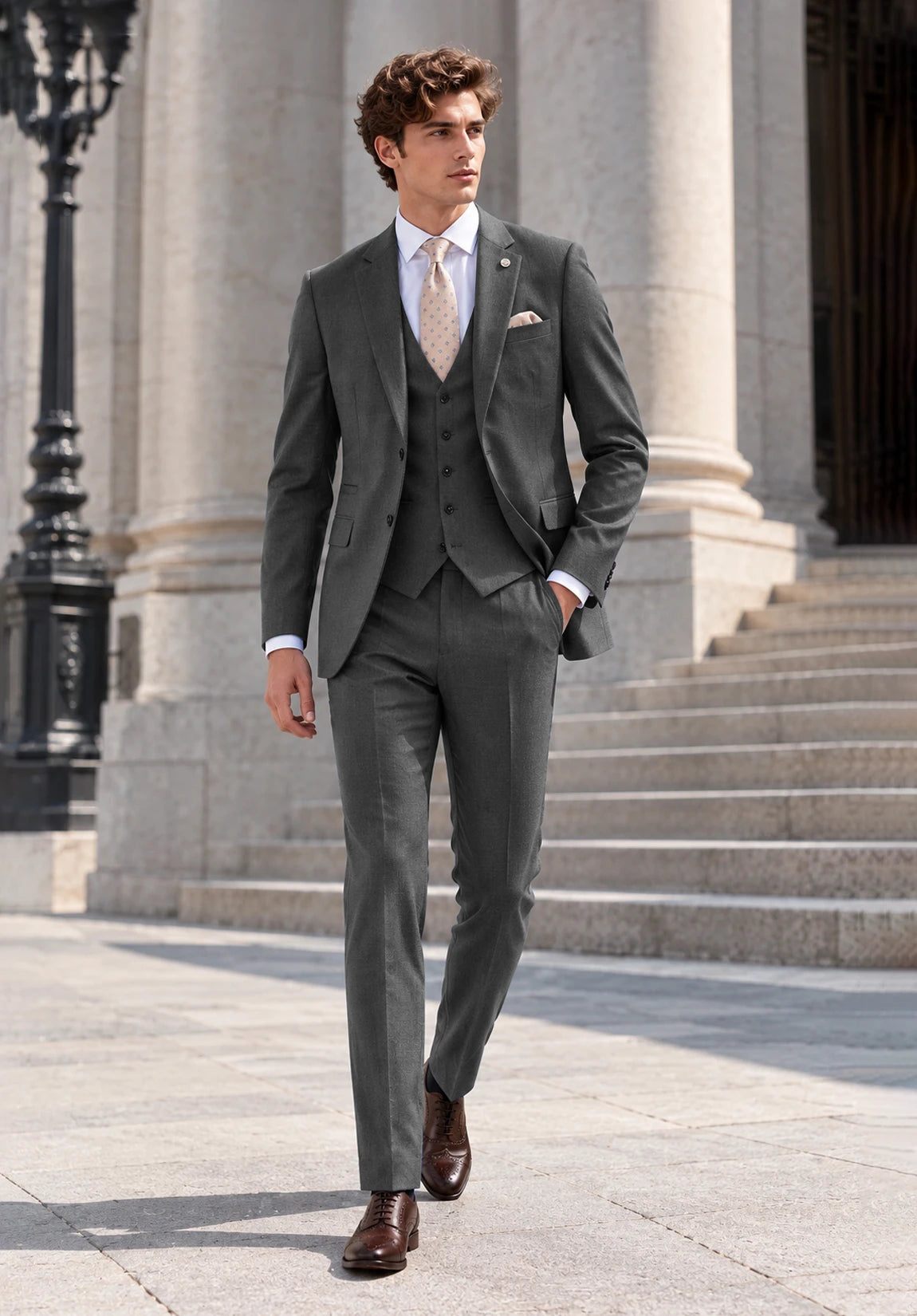 Men's dark grey Suit