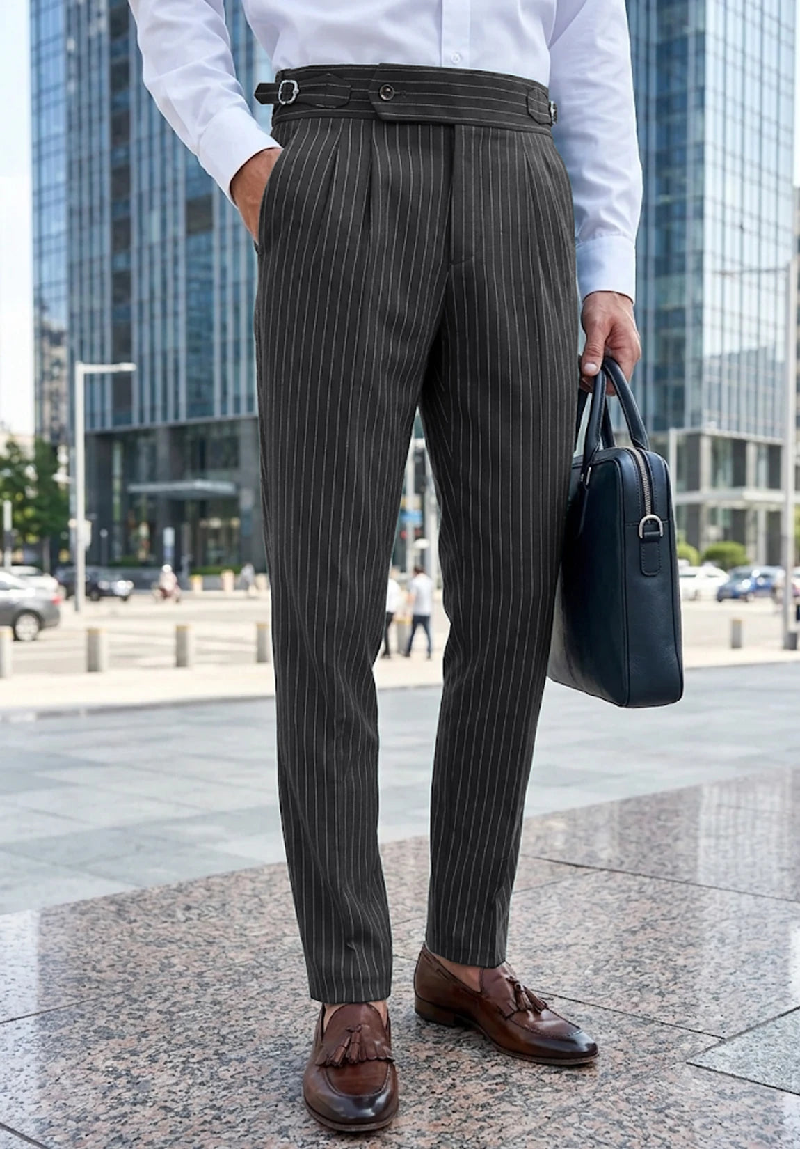 Men's dark gray pants