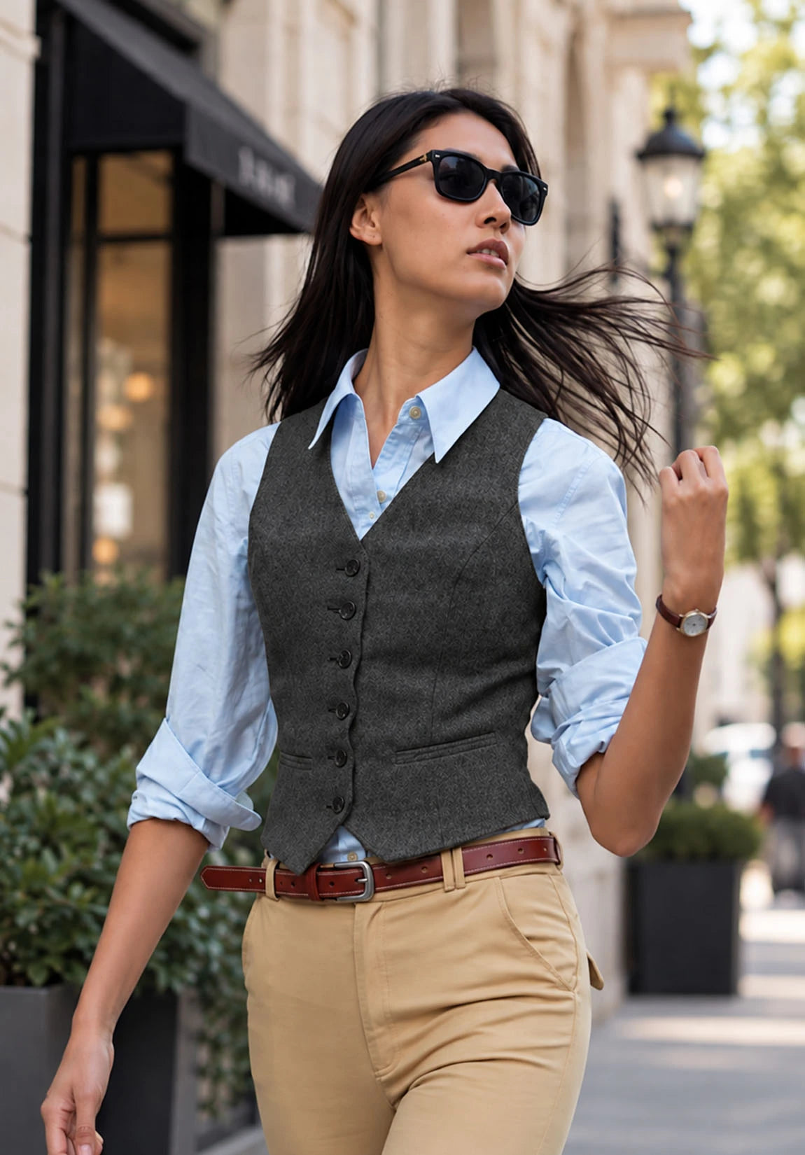 Women Tweeed Vest