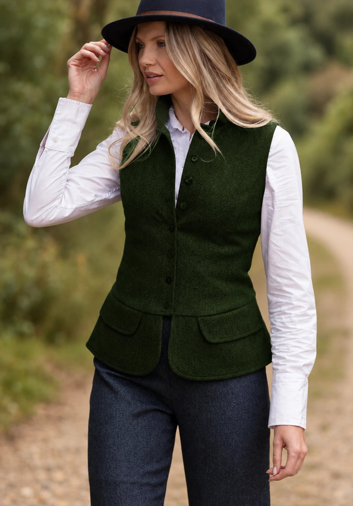 Women Tweeed Vest