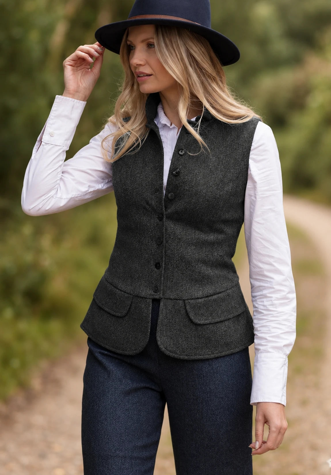 Women Tweeed Vest