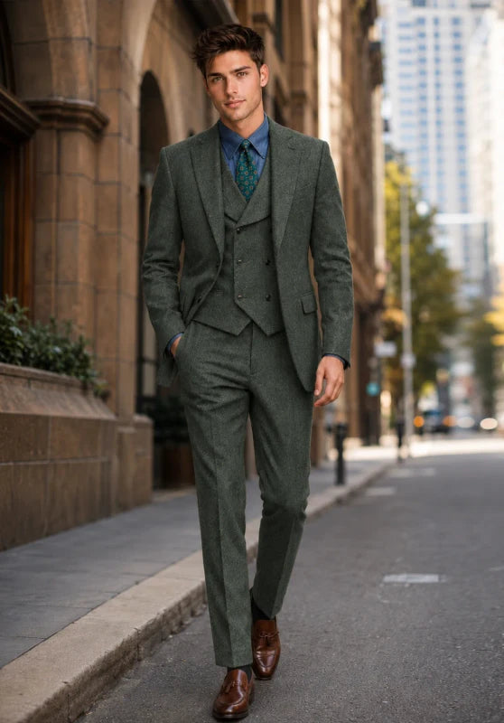 mens tweed suit