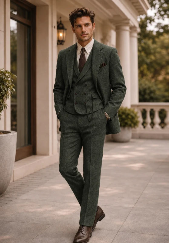 mens tweed suit