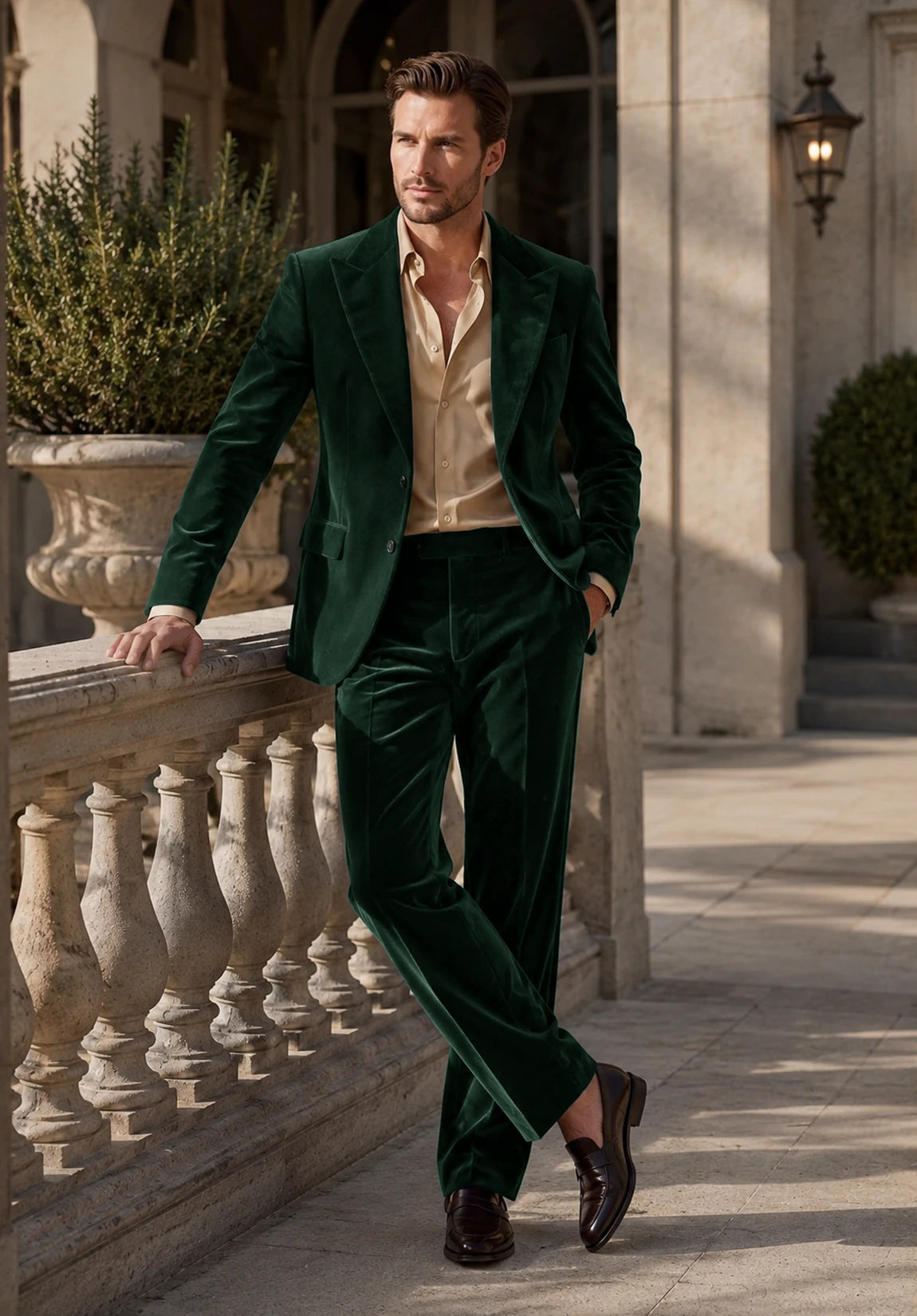 Men green Suit