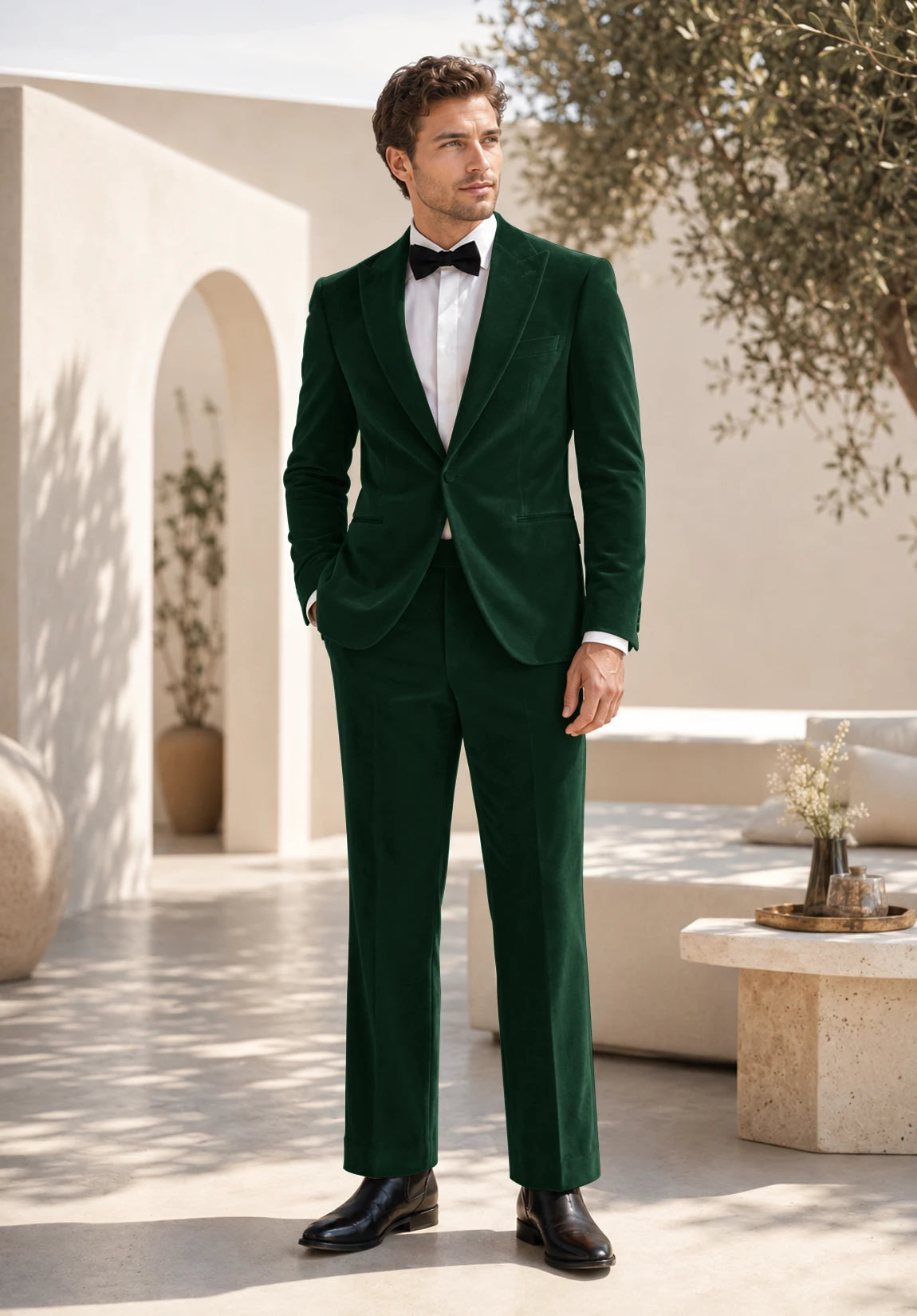 Men green Suit