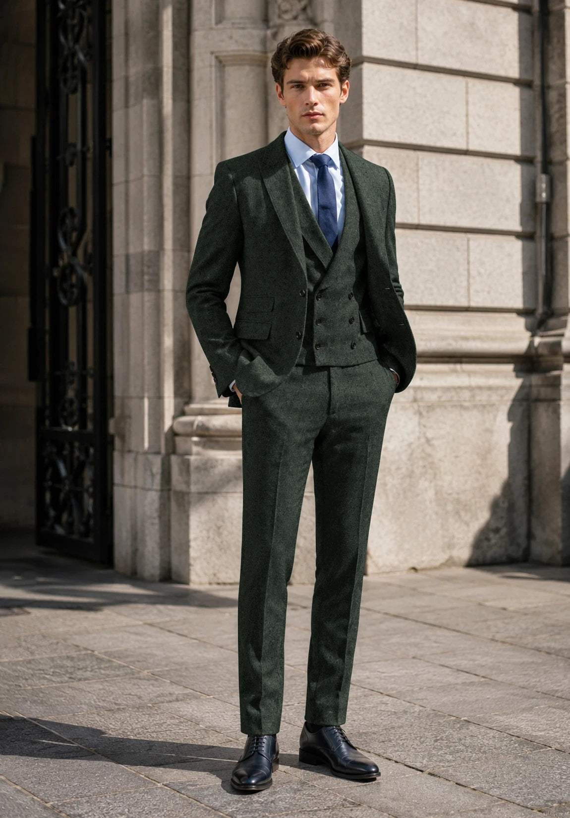 Men's dark green Suit