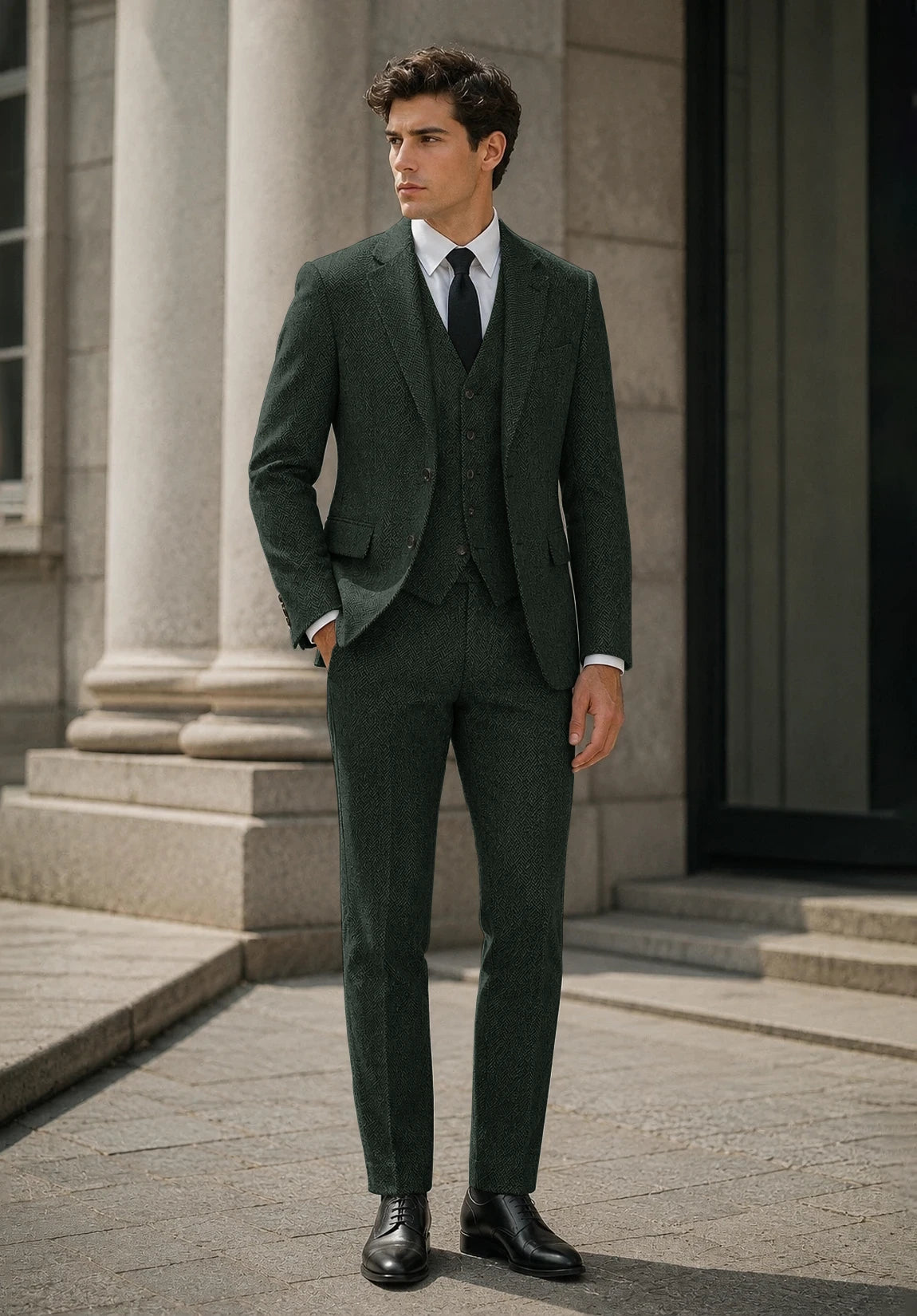Men's dark green Suit