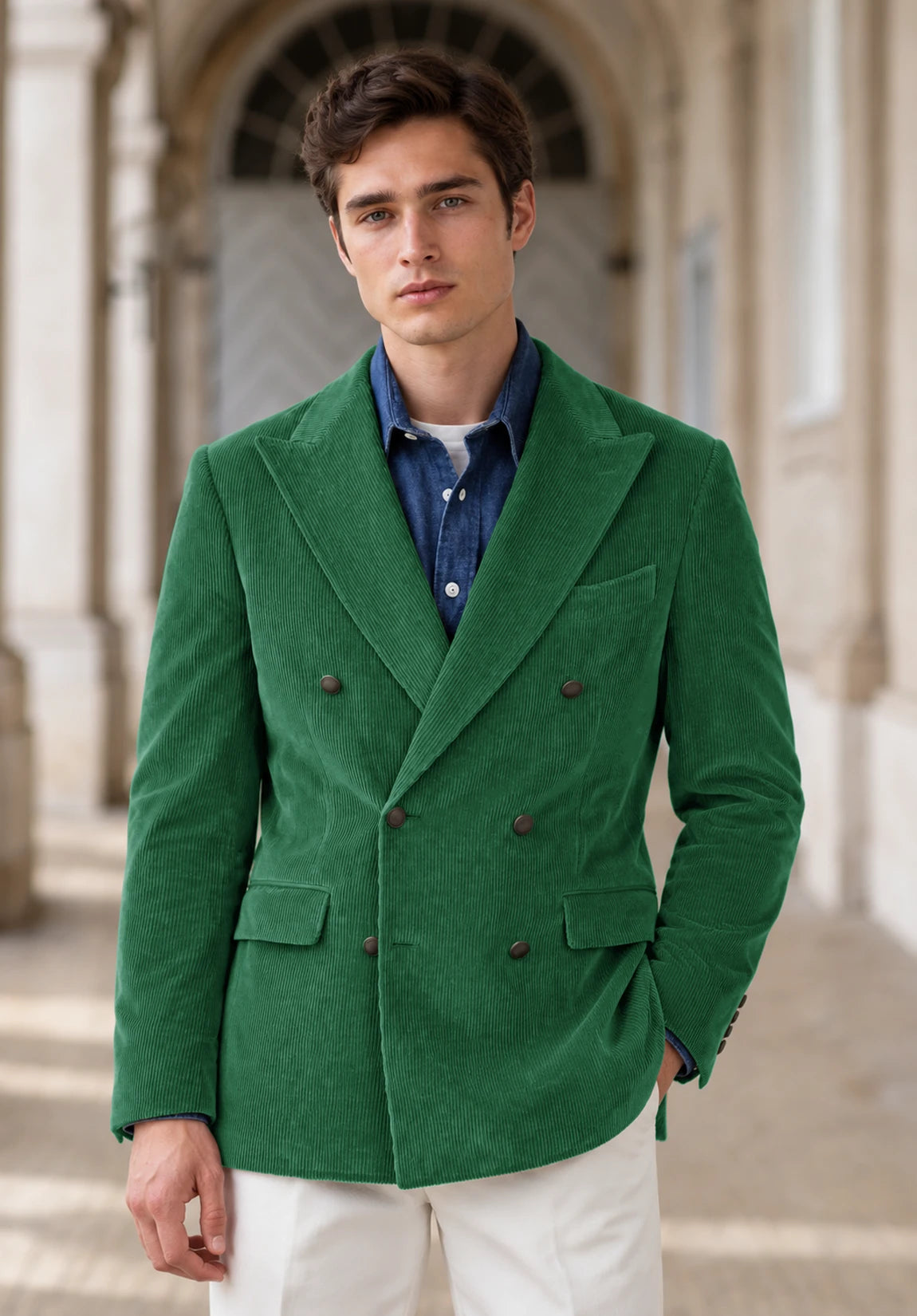 Men's Green corduroy jacket
