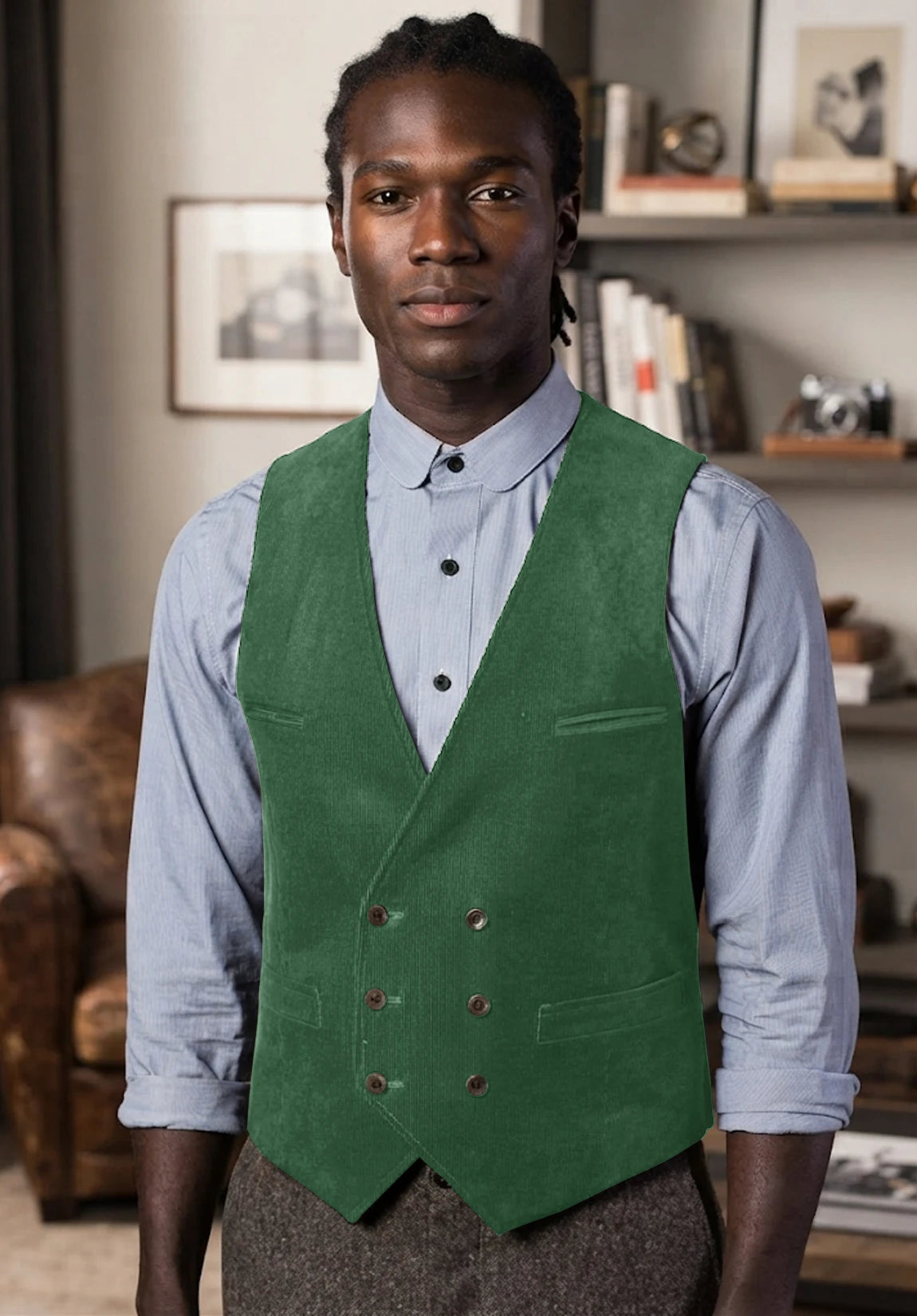 Men's green vest