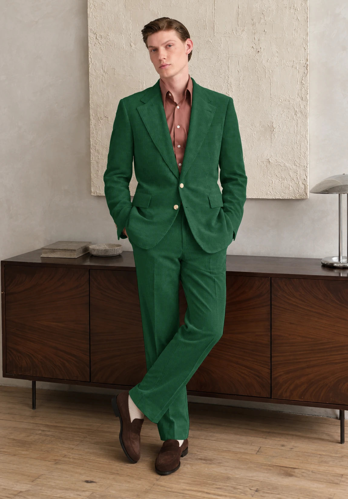 Men Green Suit