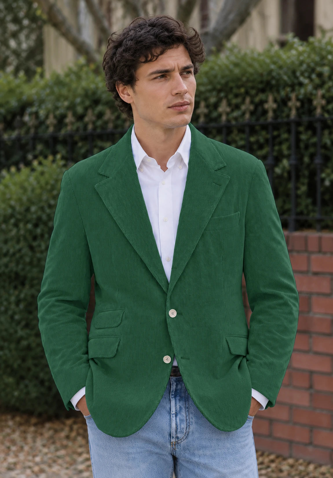 Men's Green corduroy jacket