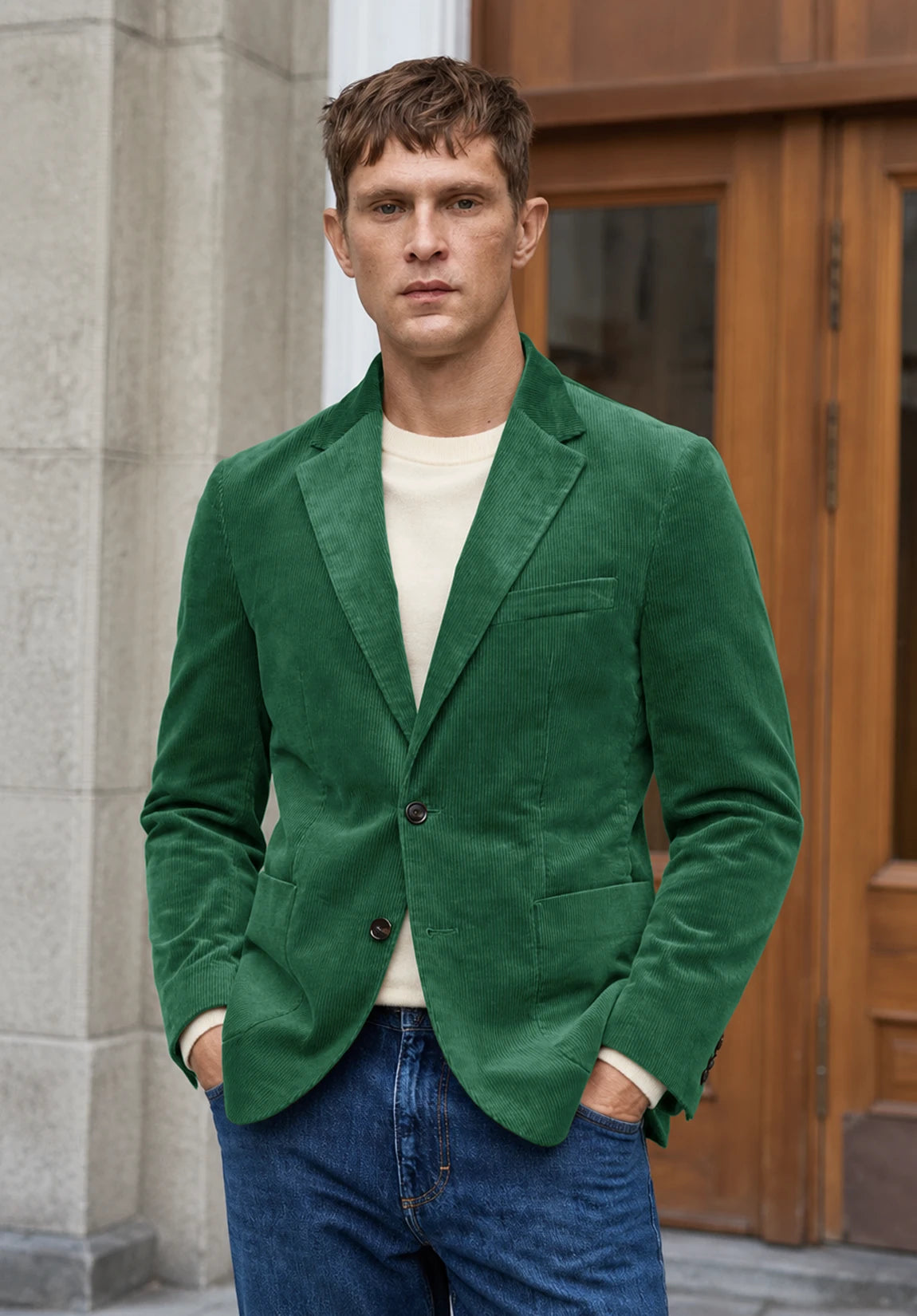 Men's Green corduroy jacket