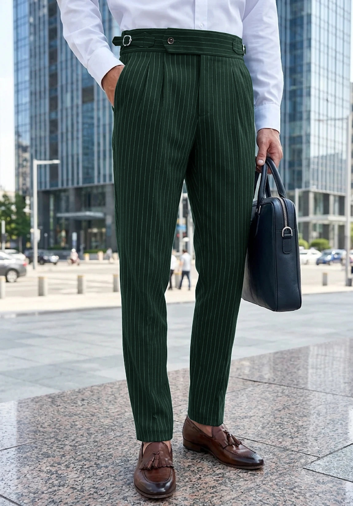 Men's green pants
