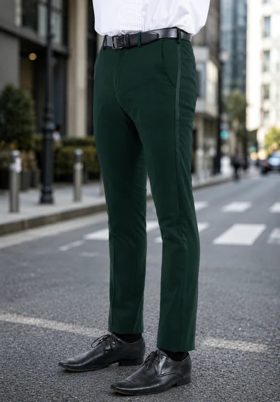 Men's green suit pants