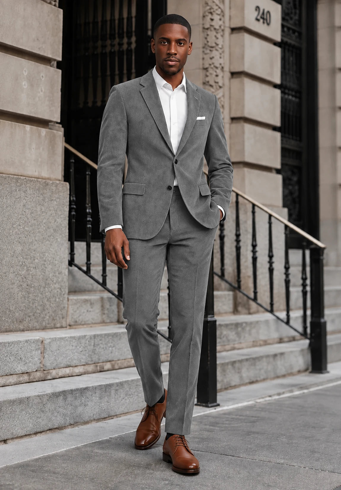 Men grey Suit