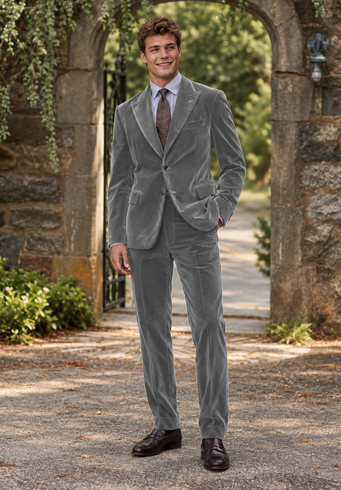 Men grey Suit