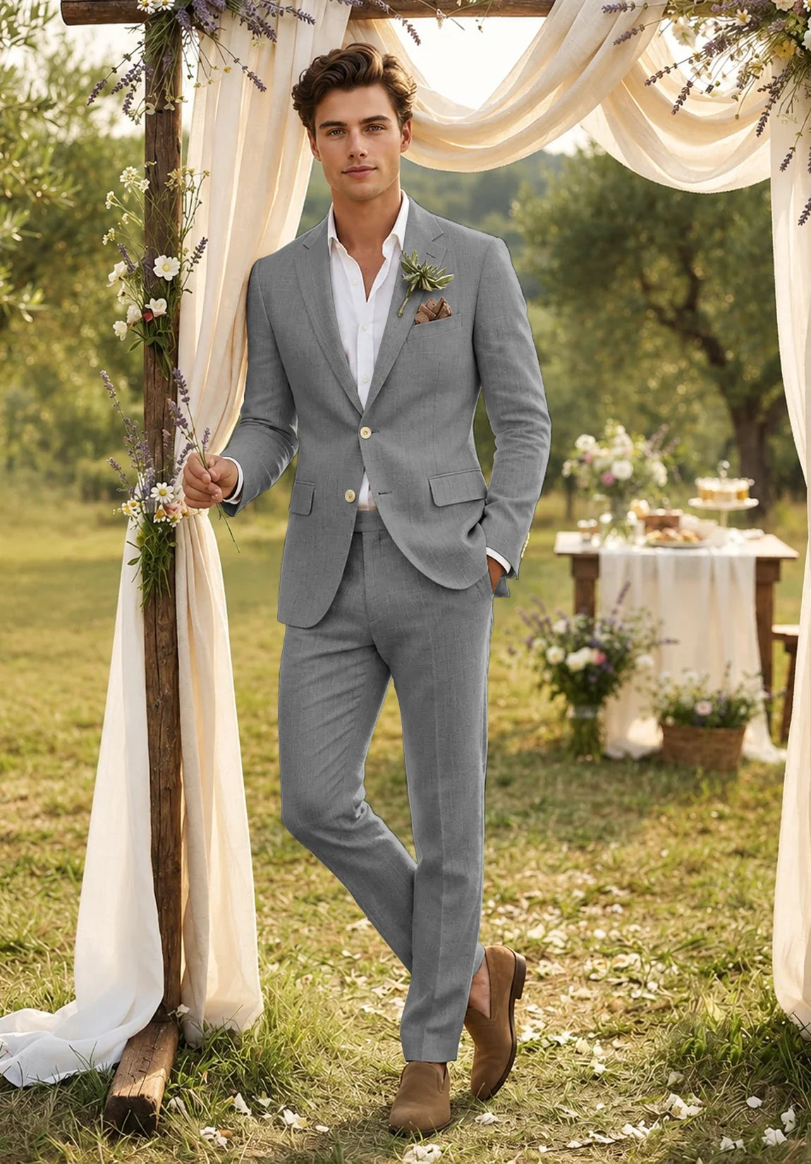 Men grey Suit
