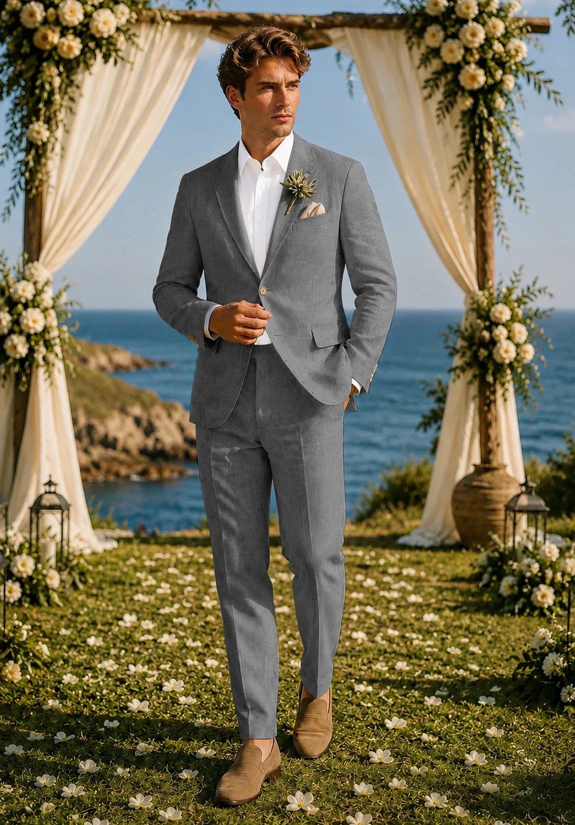 Men grey Suit