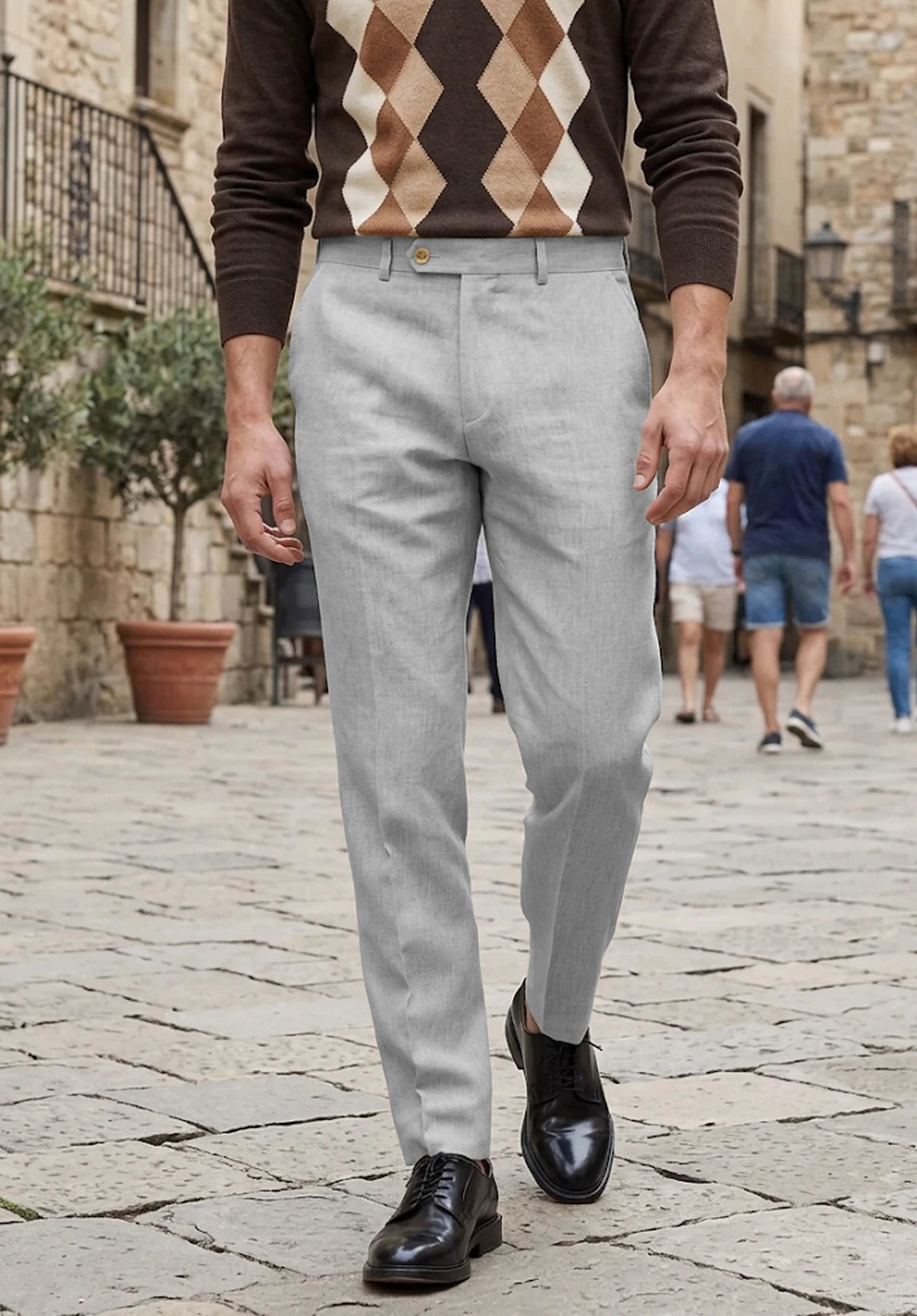 Men's light gray pants