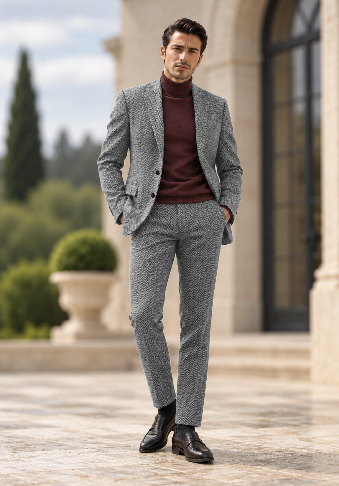 Men grey Suit