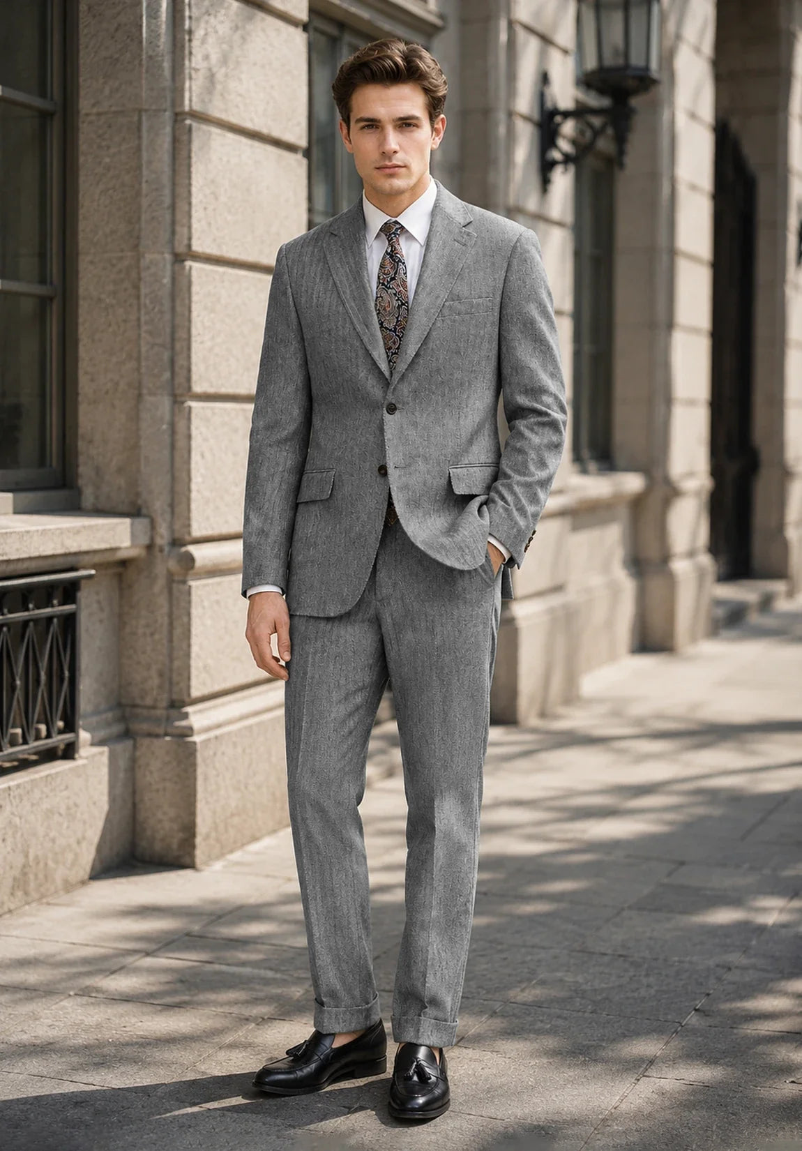 Men grey Suit