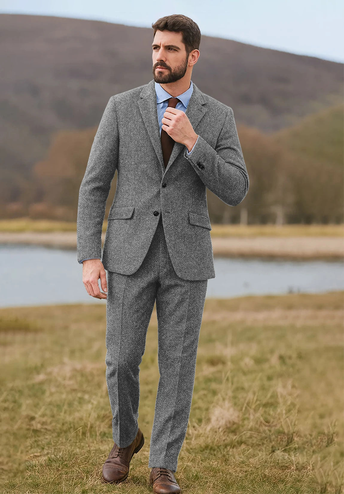 Men grey Suit