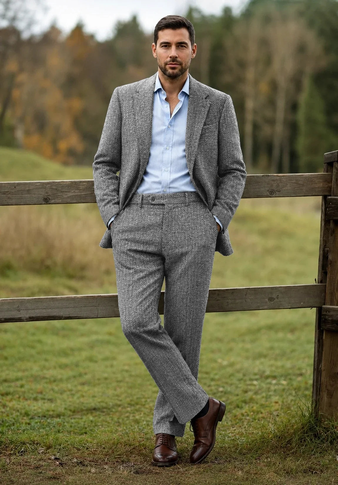 Men grey Suit