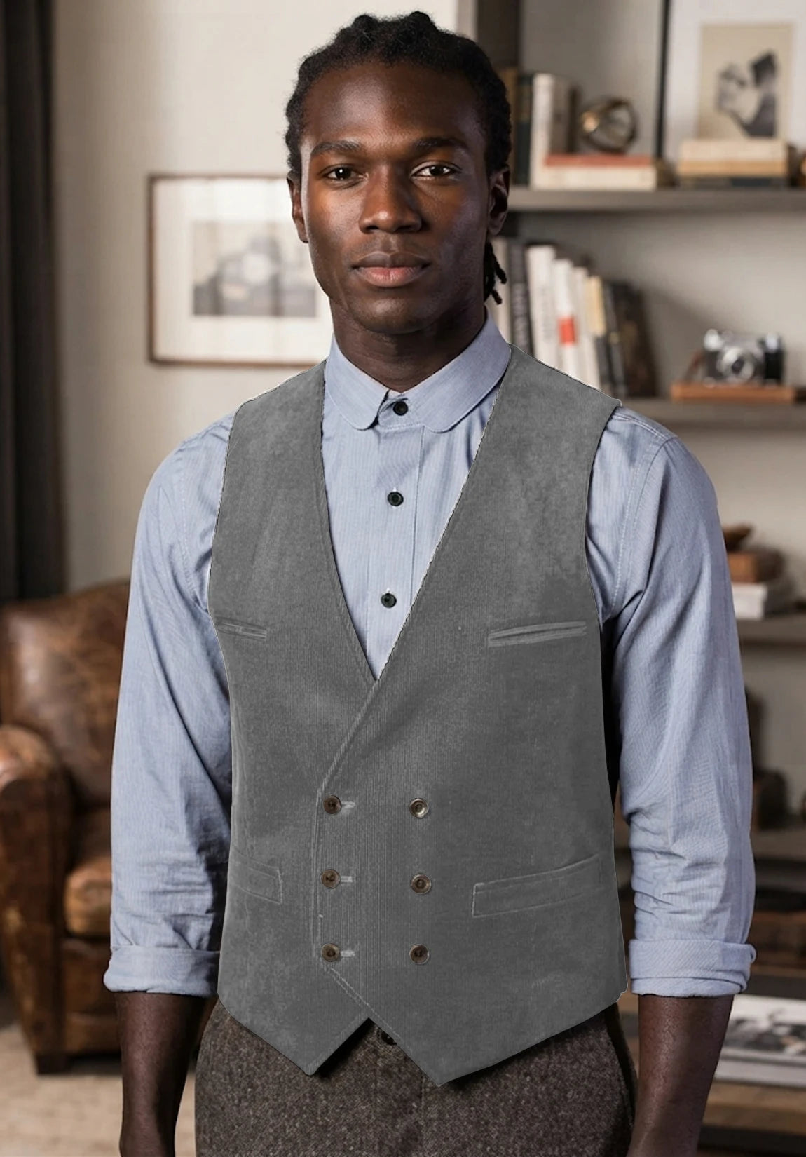 Men's grey vest