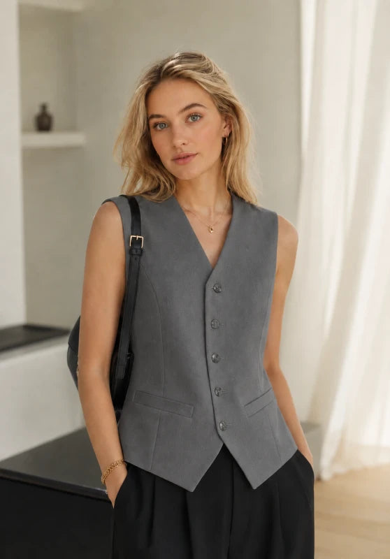 Women's grey vest