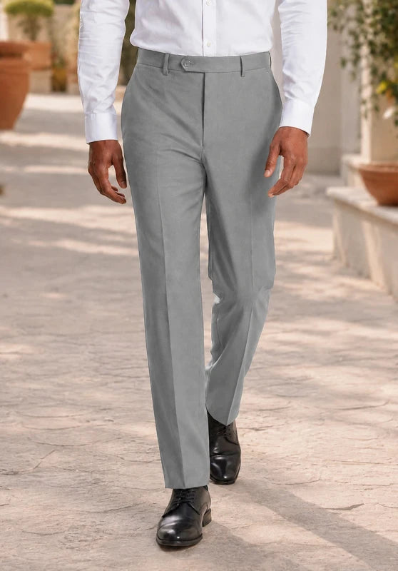 Men's grey suit pants