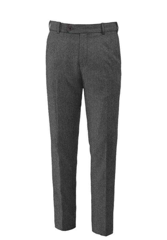 Men's grey tweed pants