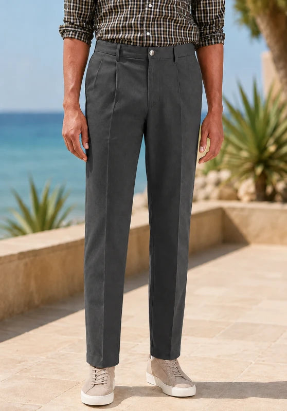 Men grey Suit Pants
