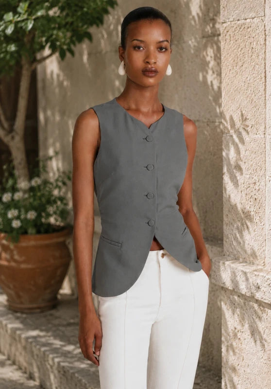 Women's grey vest 