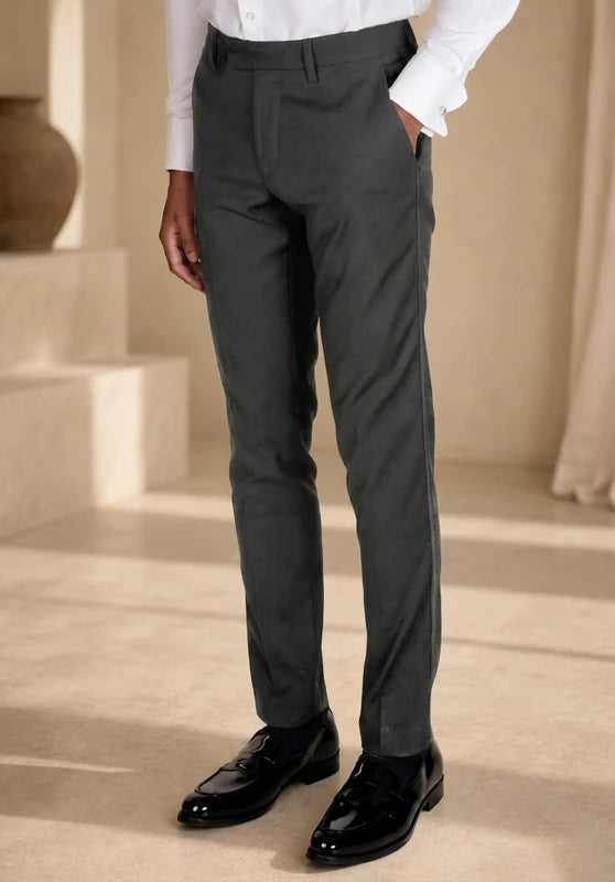 Men's grey suit pants