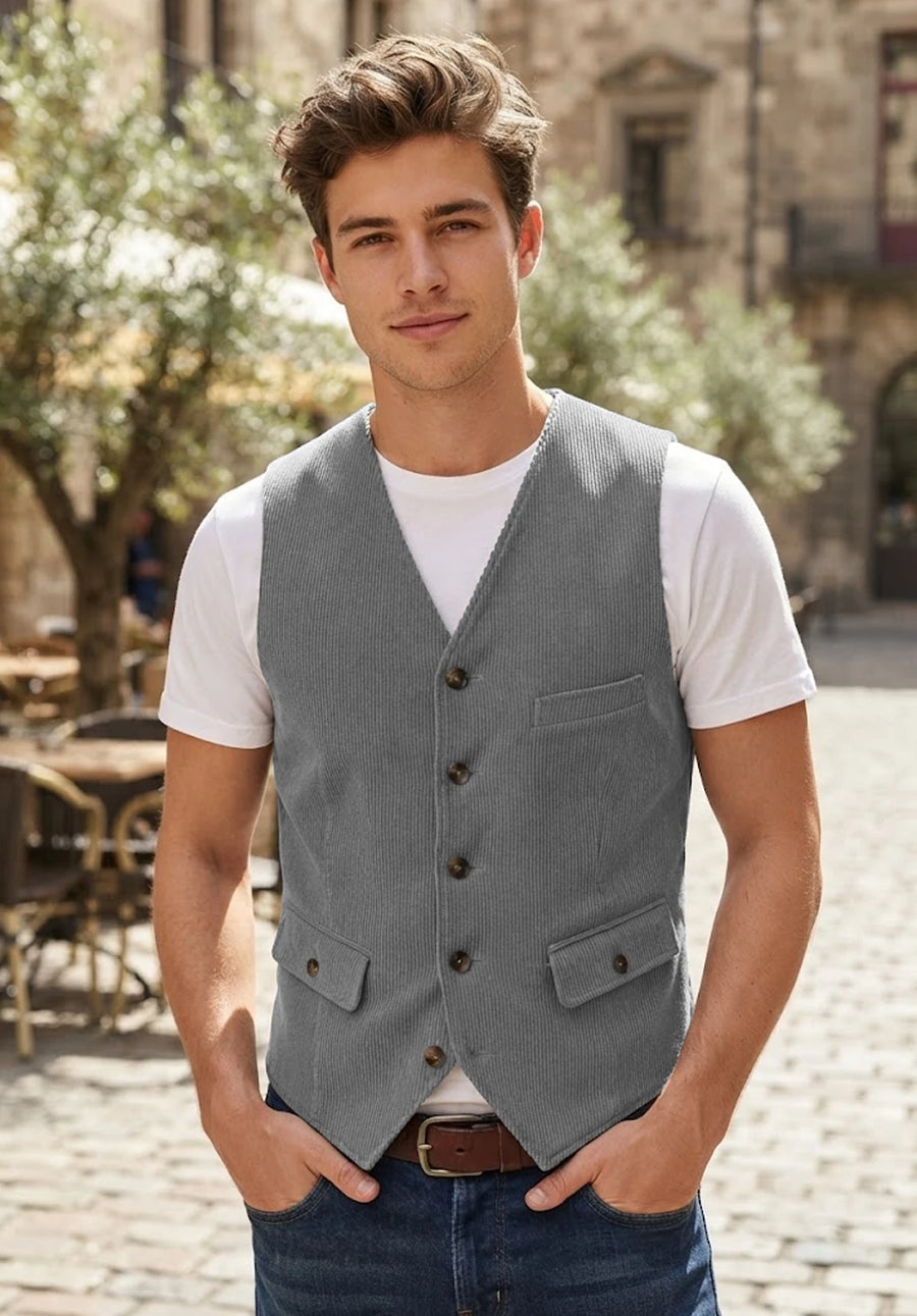 Men's grey vest