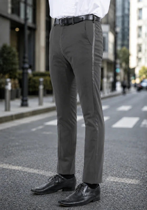 Men's grey suit pants