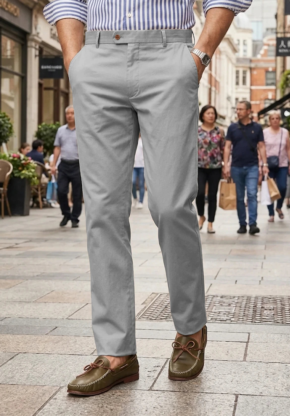 Men's light gray pants