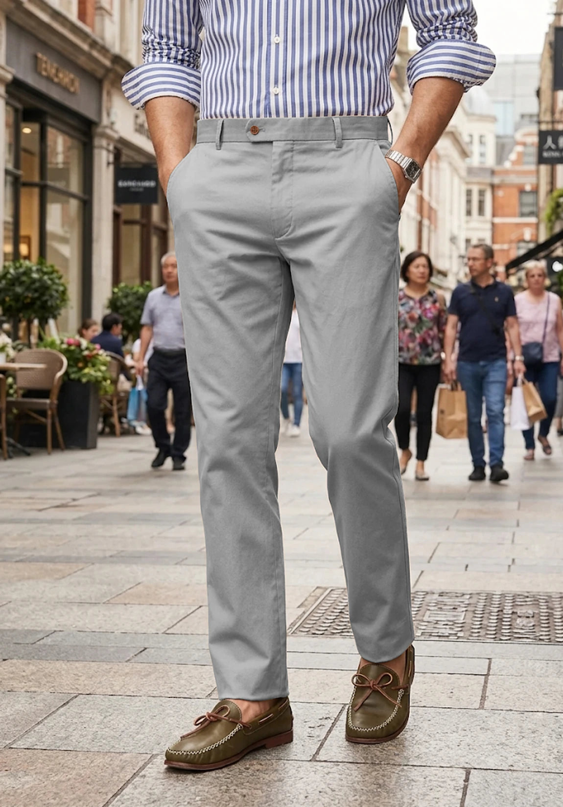 Men's light gray pants