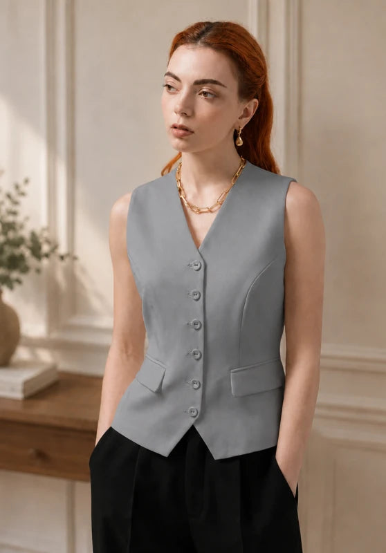 Women's grey vest 