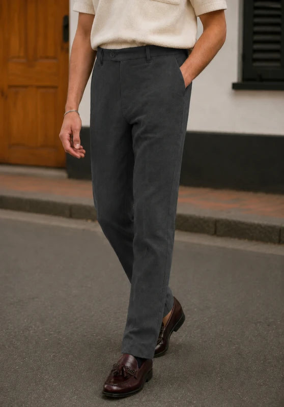 Men's grey suit pants