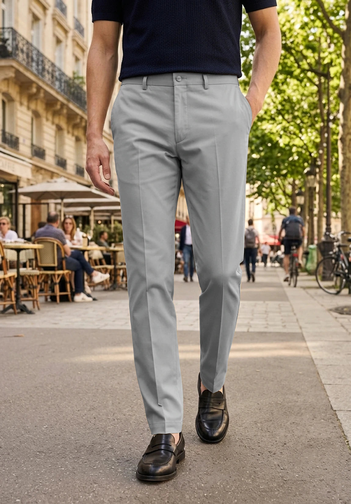 Men's light gray pants