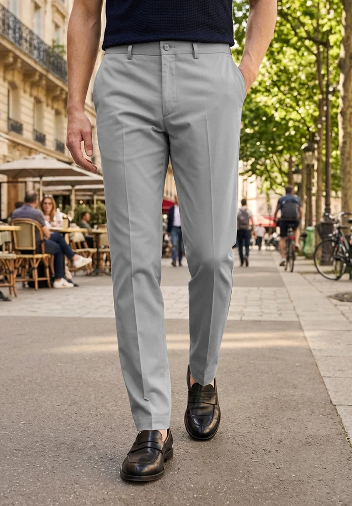 Men's light gray pants