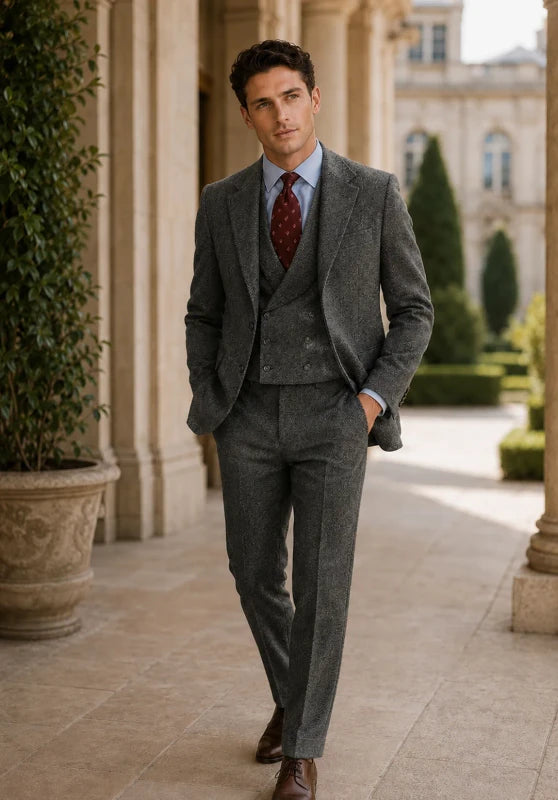 mens tweed suit