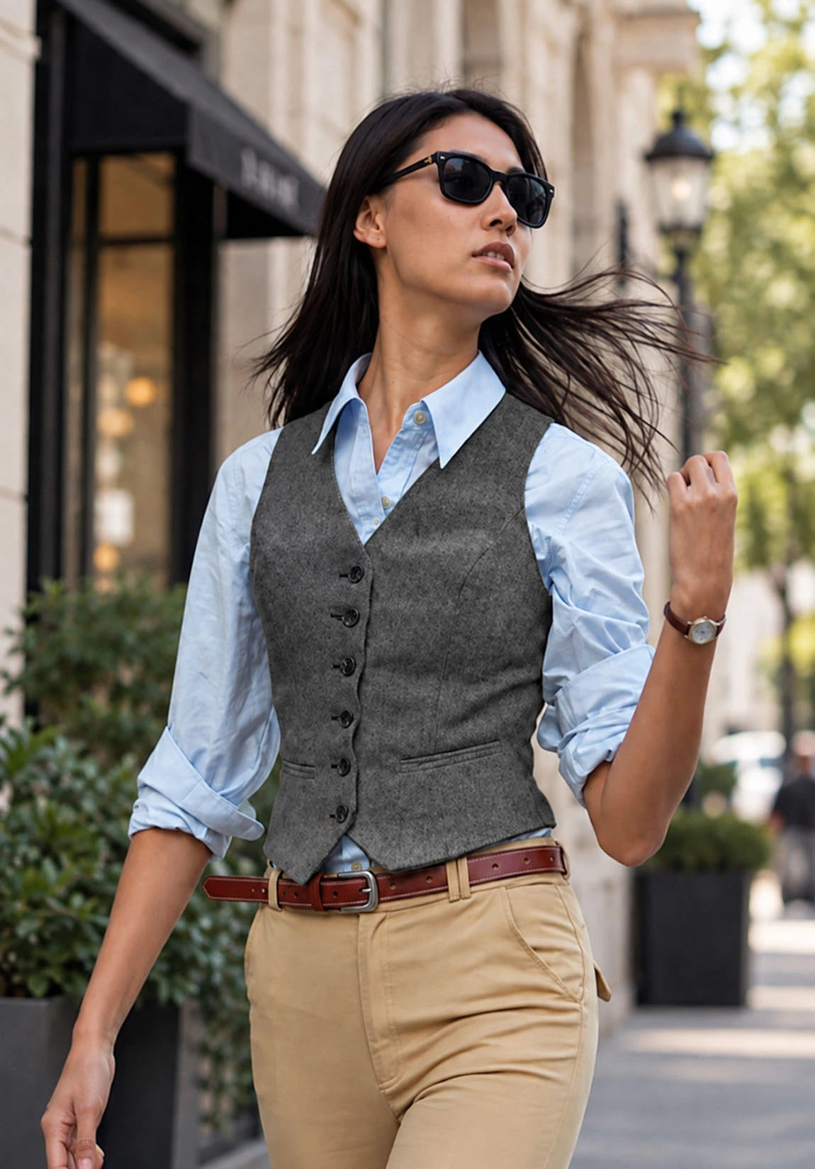 Women Tweeed Vest