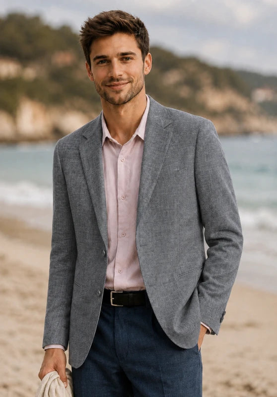 men's linen blazer