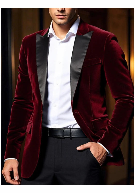 Men's velvet jacket